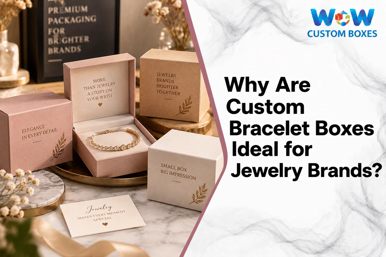 Why Are Custom Bracelet Boxes Ideal for Jewelry Brands?