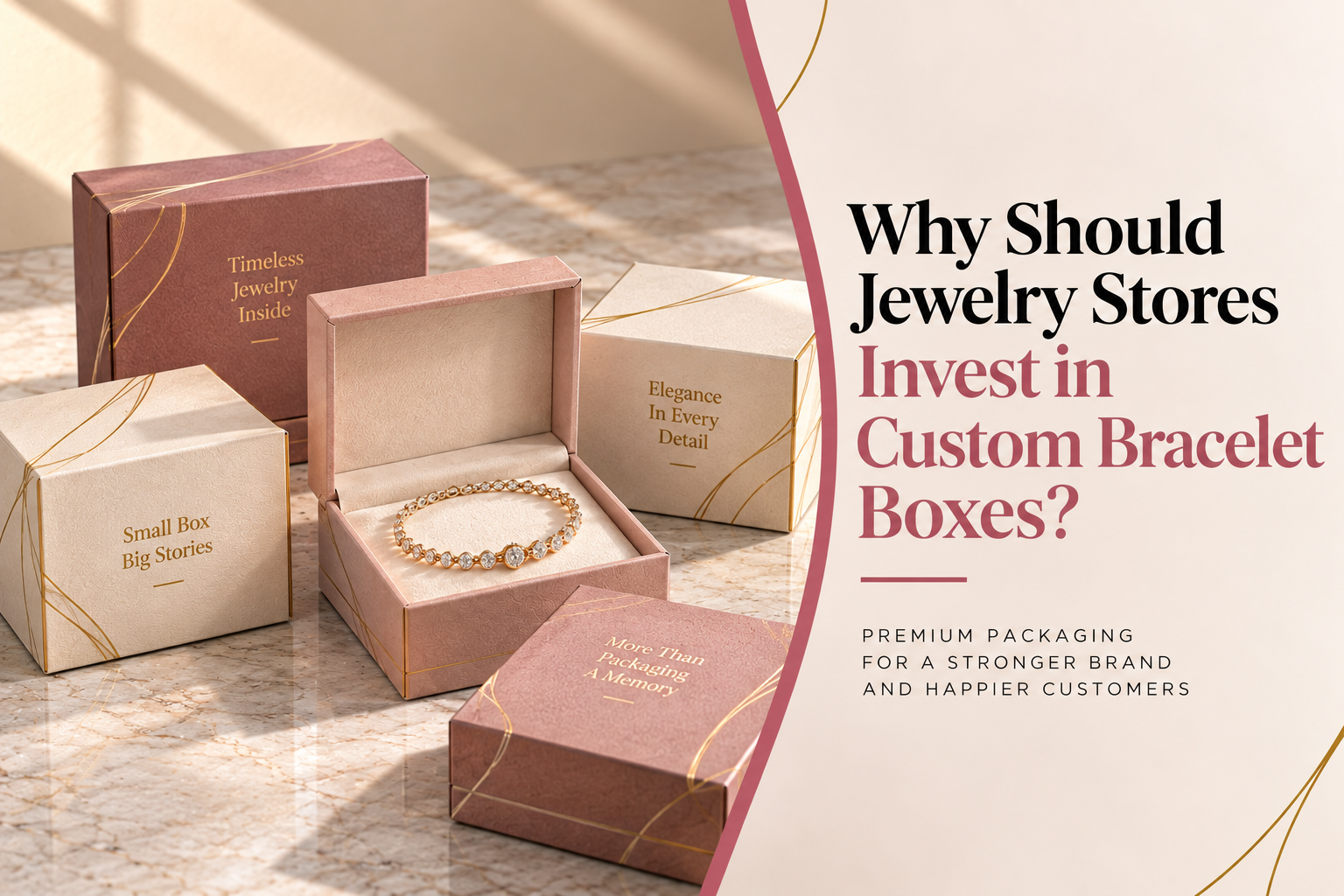 Why Should Jewelry Stores Invest in Custom Bracelet Boxes?