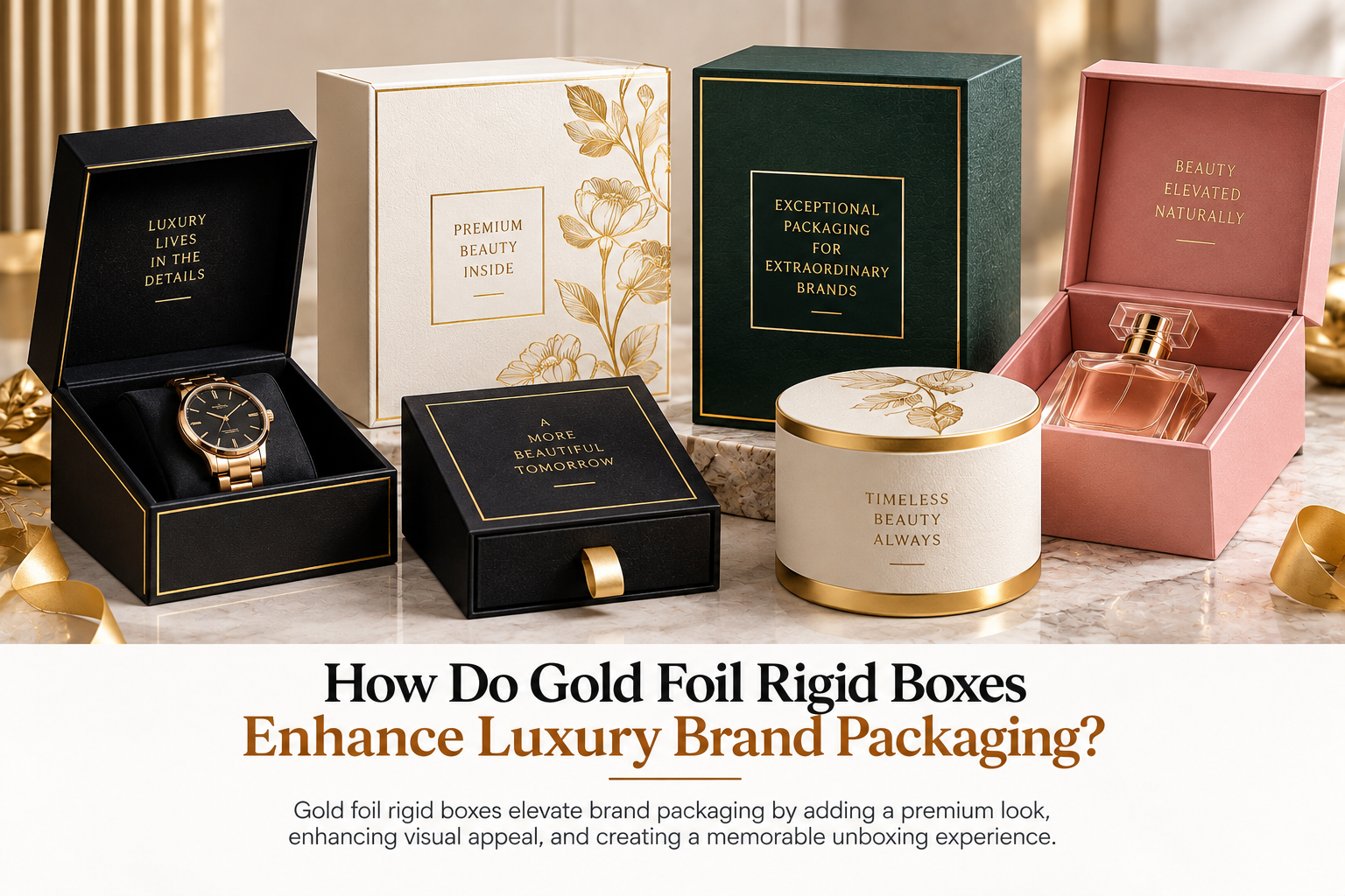 How Do Gold Foil Rigid Boxes Enhance Luxury Brand Packaging?