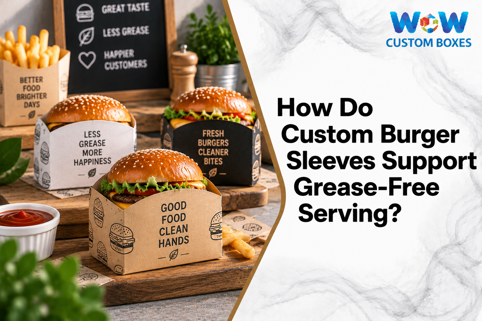 How Do Custom Burger Sleeves Support Grease-Free Serving?