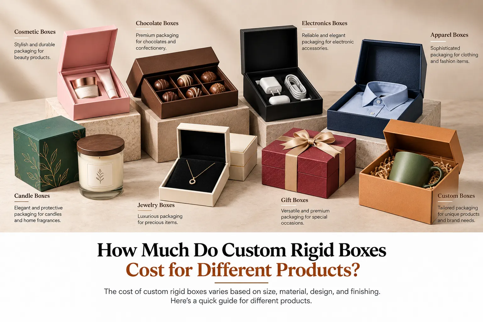 How Much Do Custom Rigid Boxes Cost for Different Products?