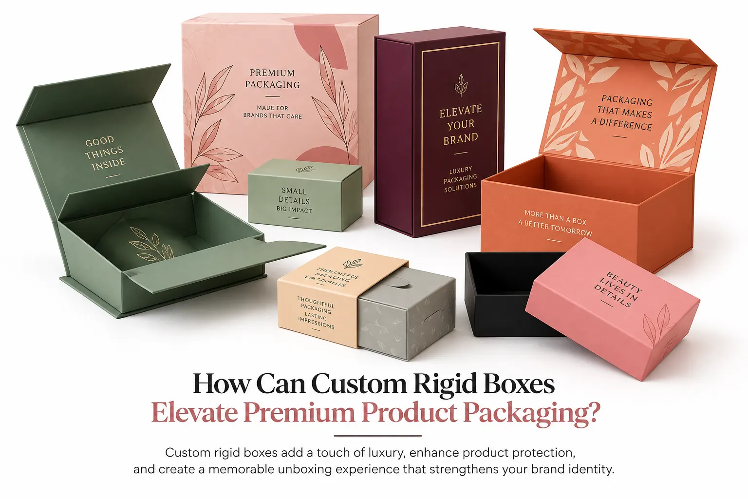 How Can Custom Rigid Boxes Elevate Premium Product Packaging?
