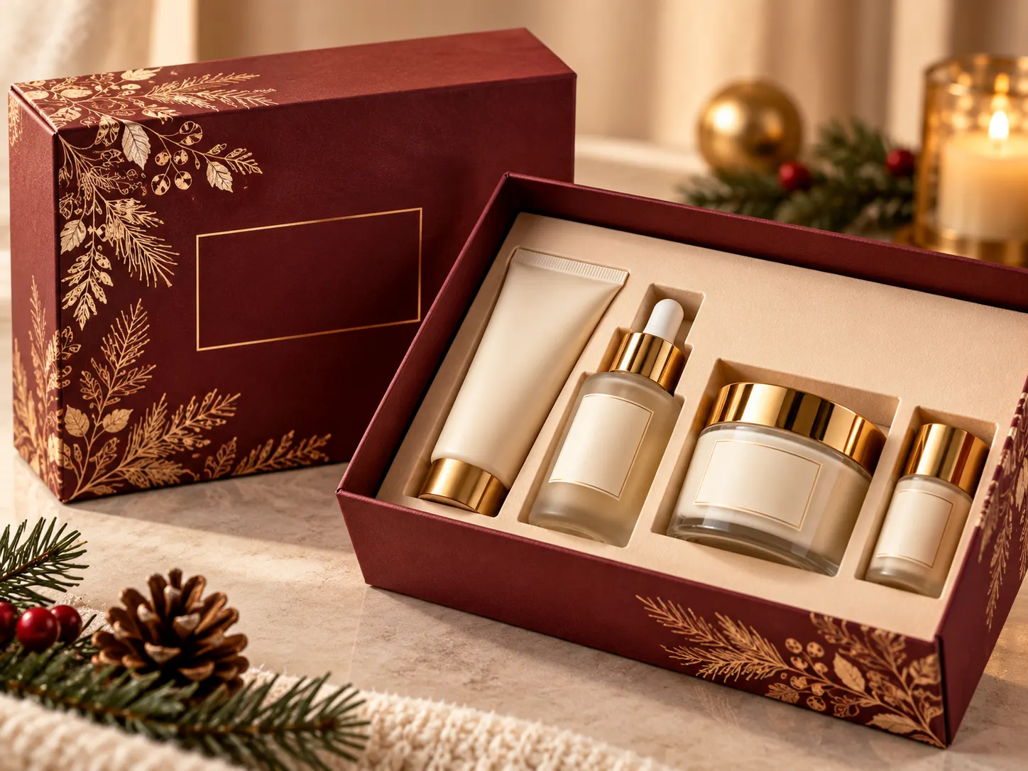 Winter Skincare Gift Box Packaging Ideas for Beauty Brands