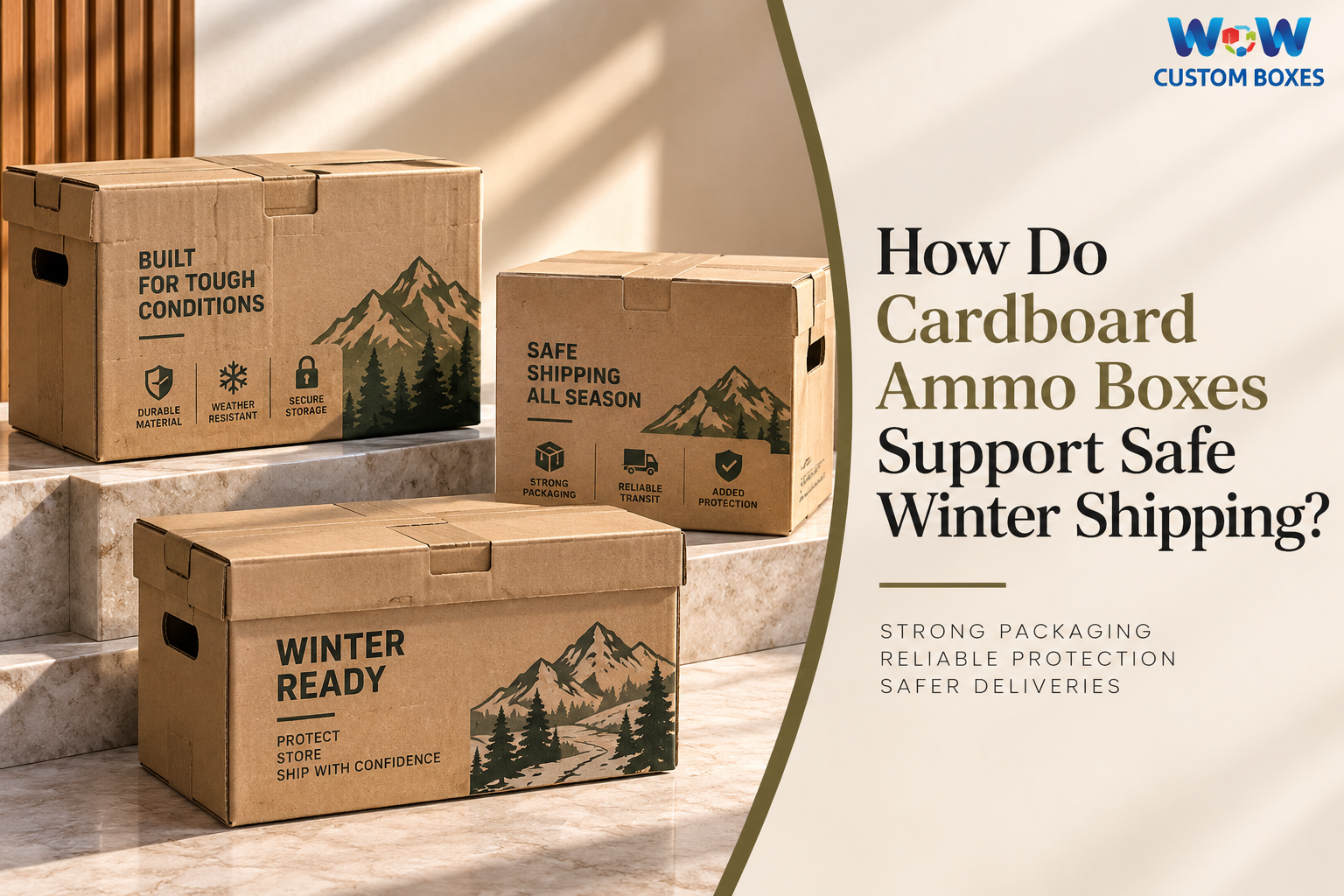 How Do Cardboard Ammo Boxes Support Safe Winter Shipping?