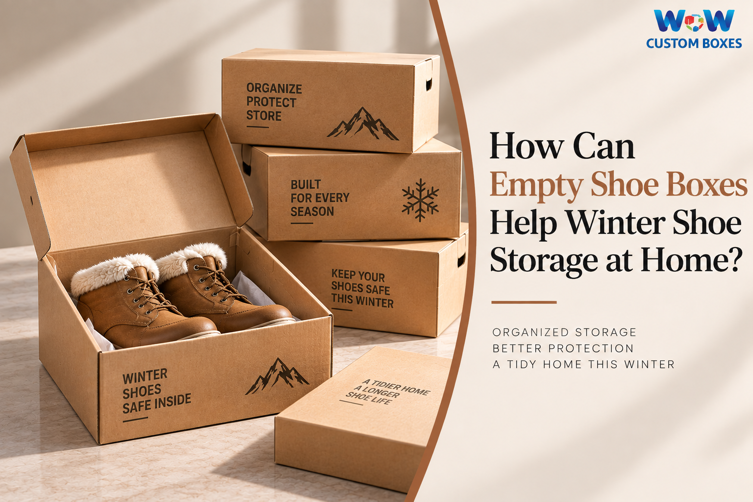 How Can Empty Shoe Boxes Help Winter Shoe Storage at Home?