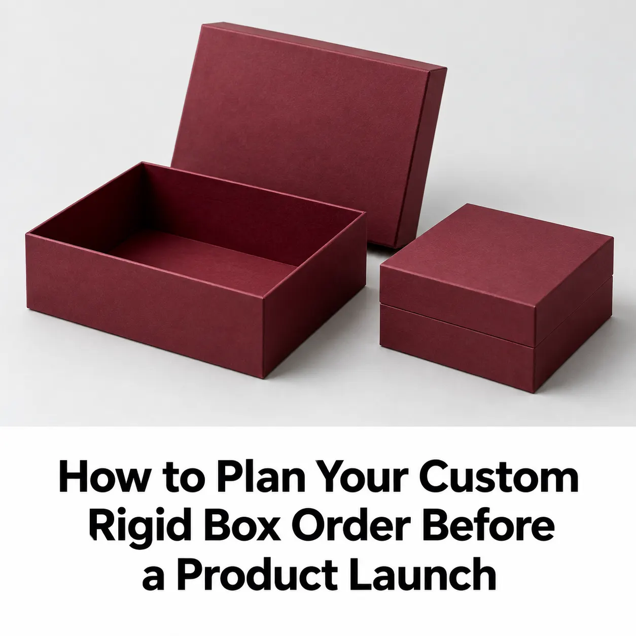 How to Plan Your Custom Rigid Box Order Before a Product Launch