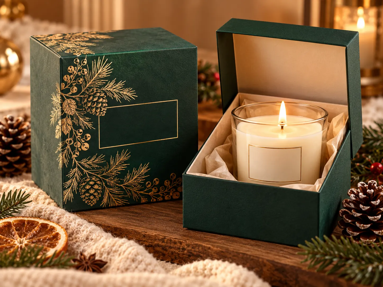 Winter Candle Packaging Ideas: Create a Cosy and Luxurious Brand Experience